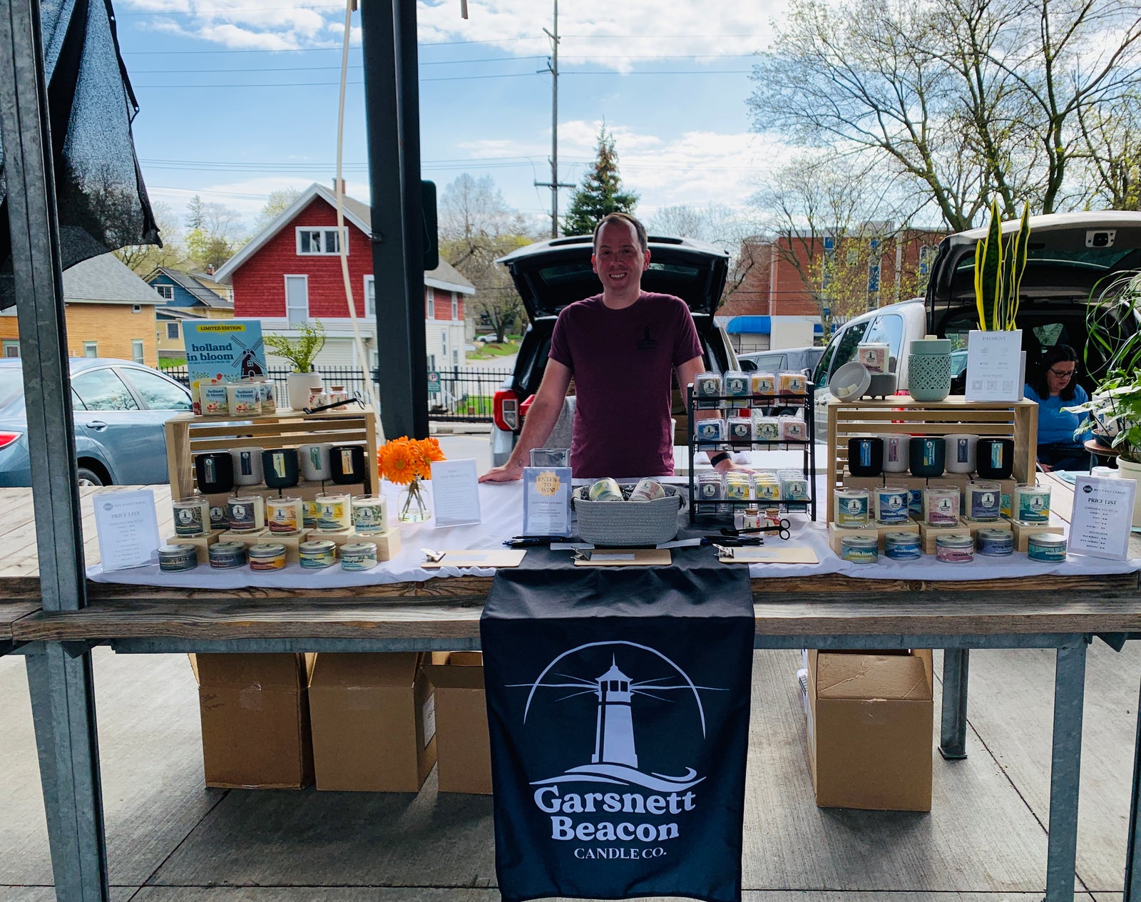Our first market! Fulton St. Market in Grand Rapids