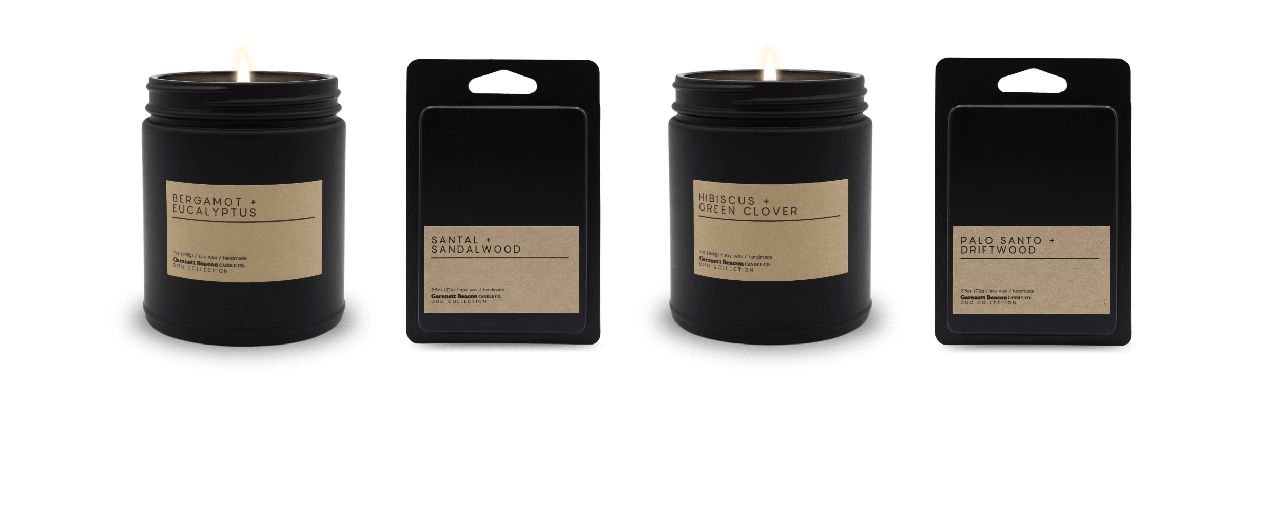 DUO Collection | Two-Scent Soy Candles | Garsnett Beacon