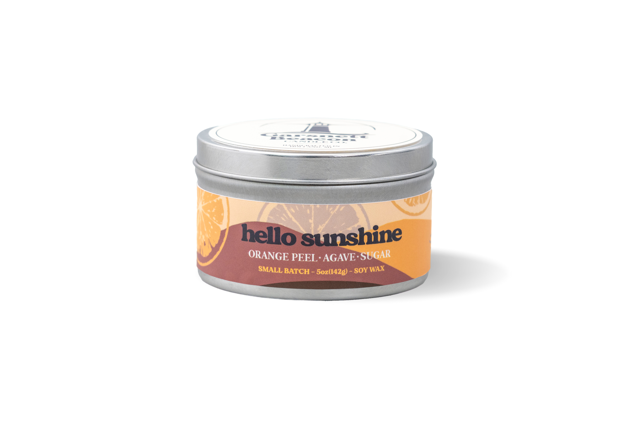 Hello Sunshine Candle - Citrus Orange Peel, Agave, Sugar Scent