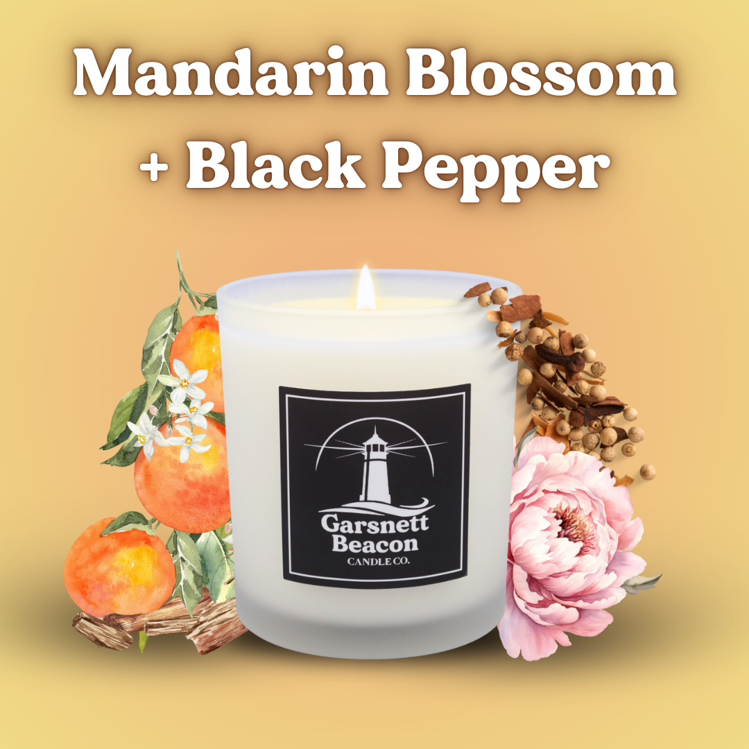 Mandarin Blossom + Black Pepper - May Candle of the Month