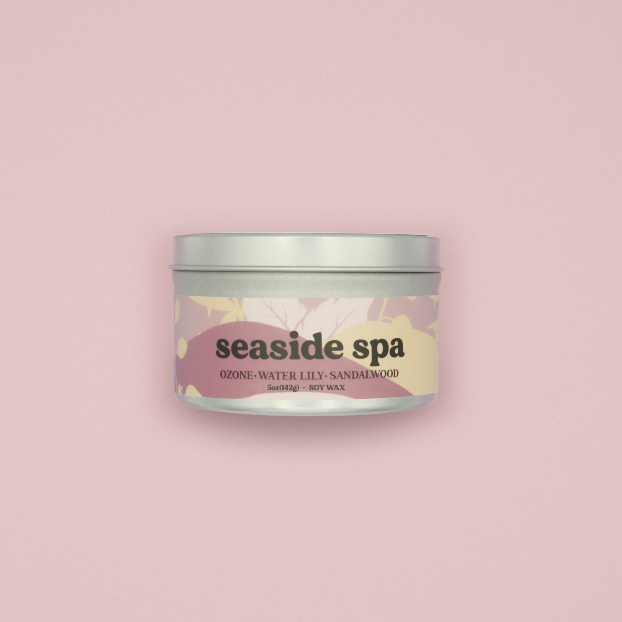 Seaside Spa Candle - Ozone, Water Lily, Sandalwood Scent