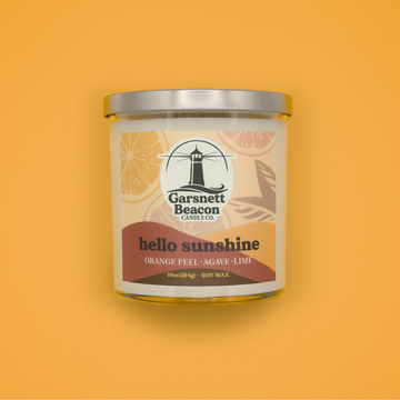 Hello Sunshine Candle - Citrus Orange Peel, Agave, Sugar Scent