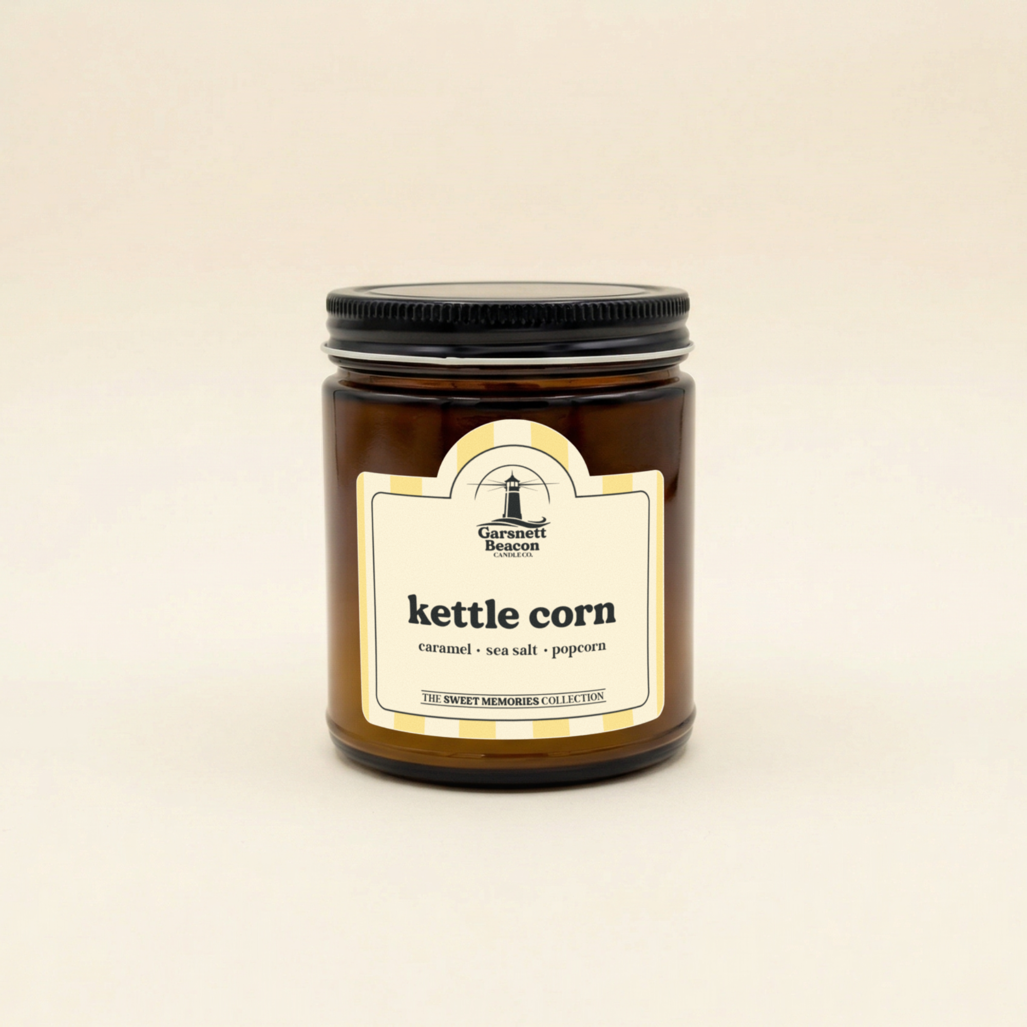 Kettle Corn Candle - Caramel, Sea Salt, Popcorn Scent