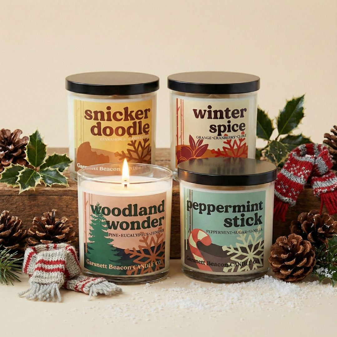 Winter Candle Bundle | 4 Cozy Holiday Candles