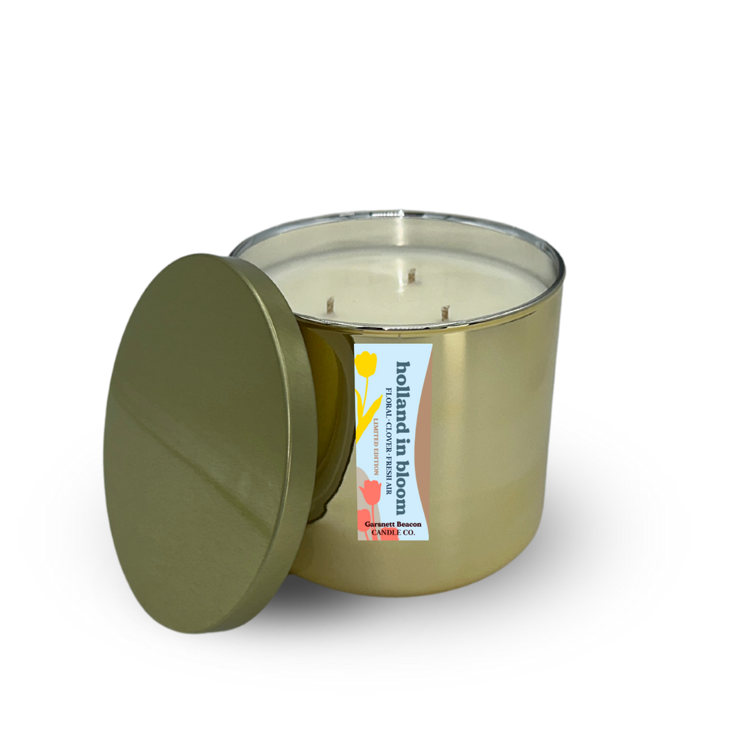 Holland In Bloom Tulip Time Holland Michigan Candle - Tulip, Floral, Ozone Scent
