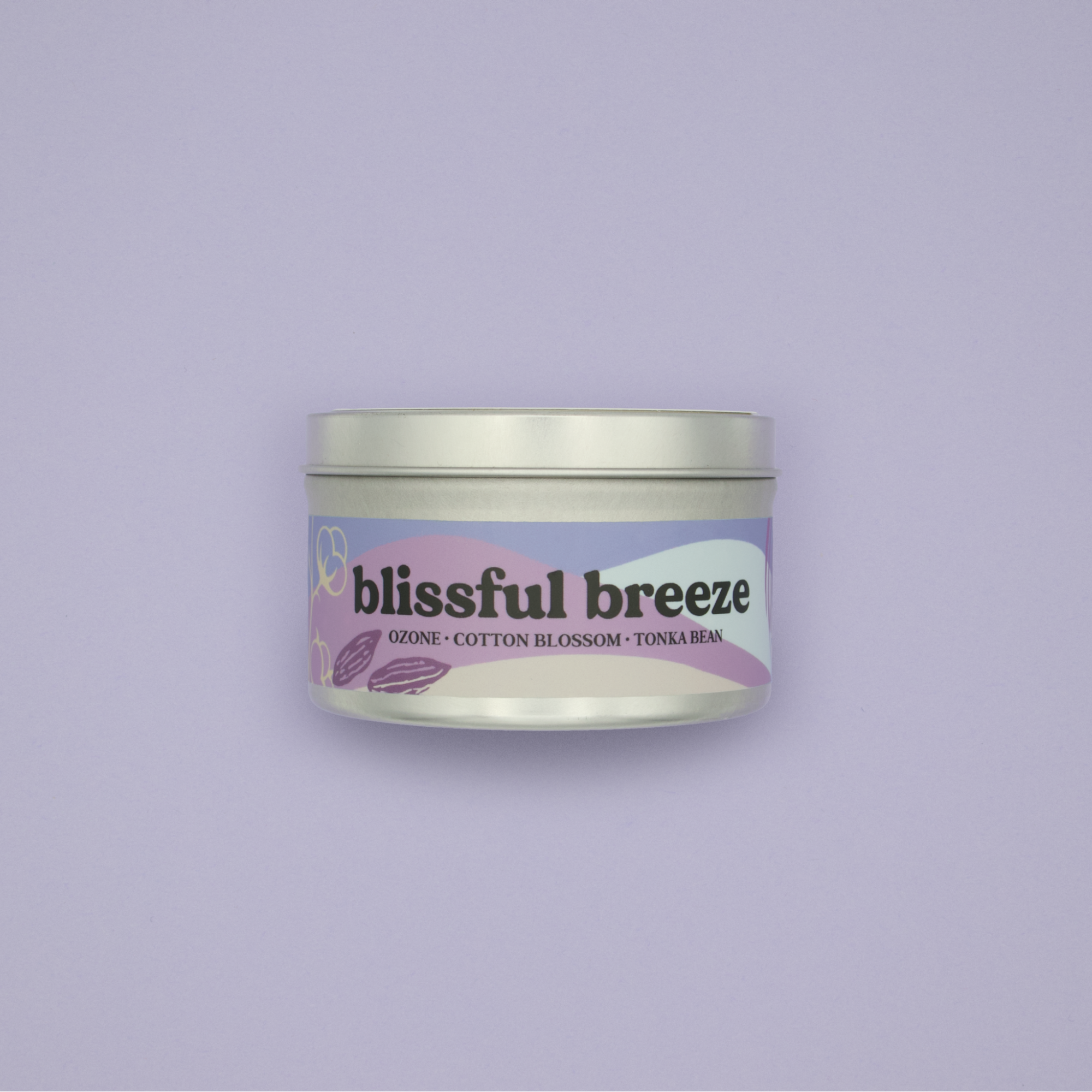 Blissful Breeze Candle - Ozone, Cotton Blossom, Tonka Bean Scent