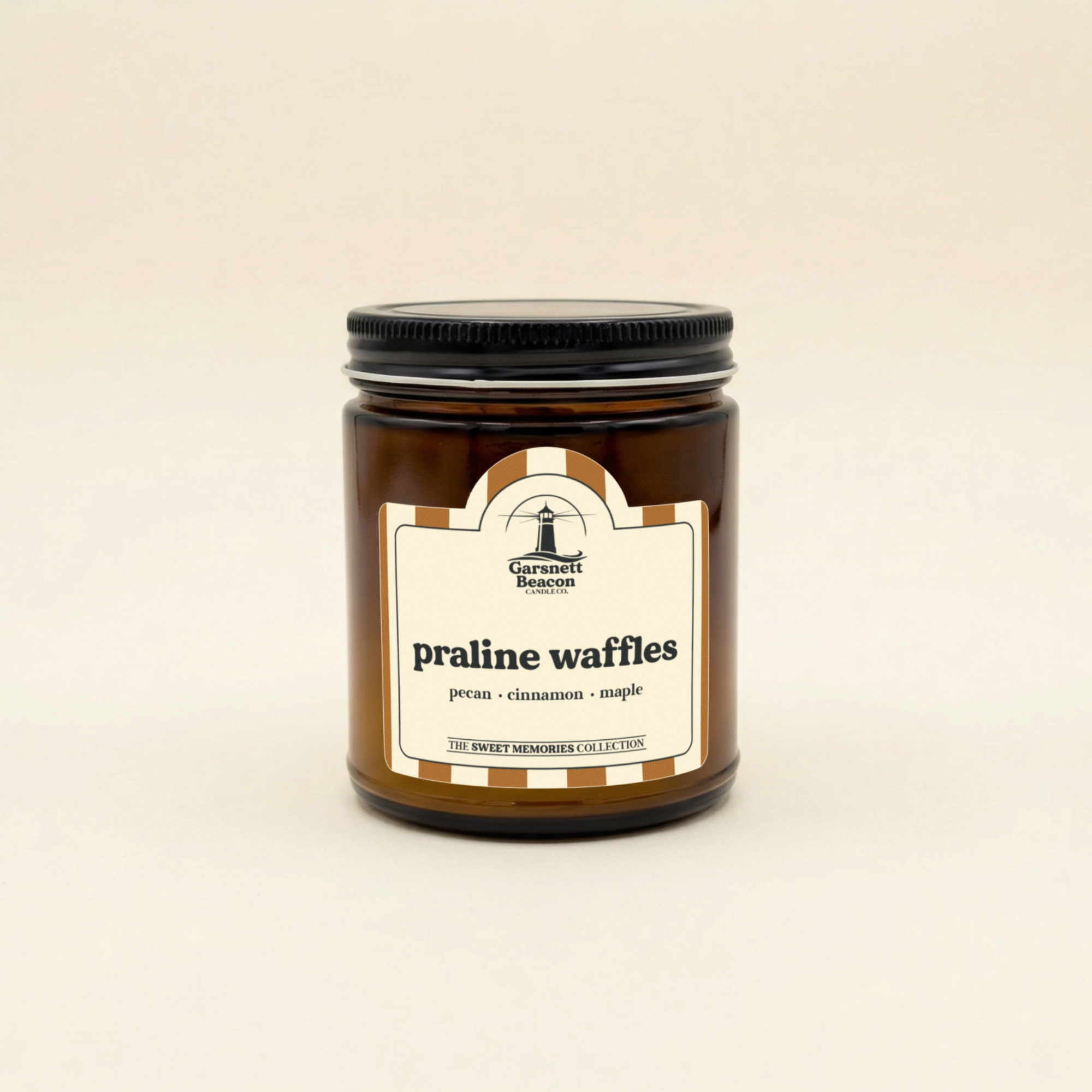 Praline Waffles Candle - Pecan, Cinnamon, Maple Syrup Scent