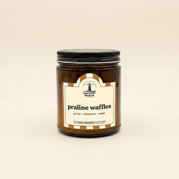 Praline Waffles Candle - Pecan, Cinnamon, Maple Syrup Scent