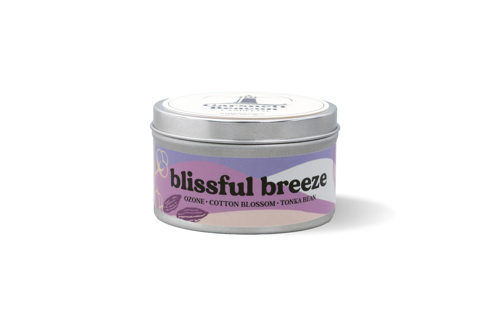 Blissful Breeze Candle - Ozone Cotton Blossom Tonka Bean Scent