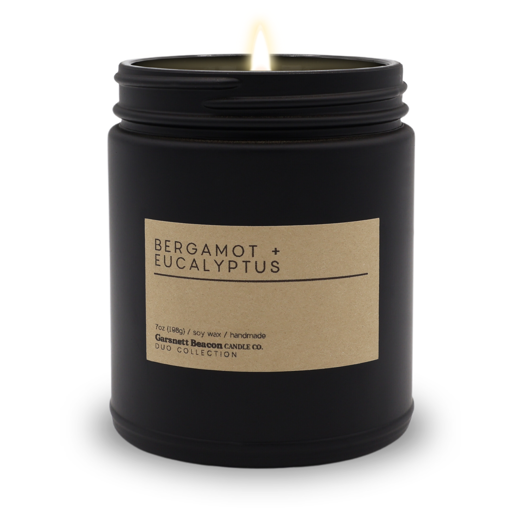 Bergamot + Eucalyptus Luxury Scented Candle | Duo Collection by Garsnett Beacon