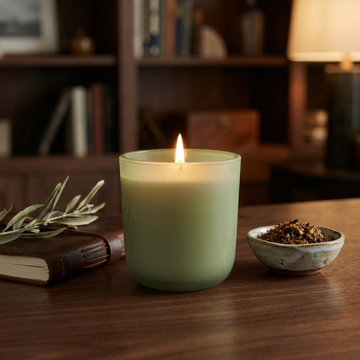 Bravura - Tobacco Flower, Olive Leaf & Teakwood Luxury Coconut Soy Candle