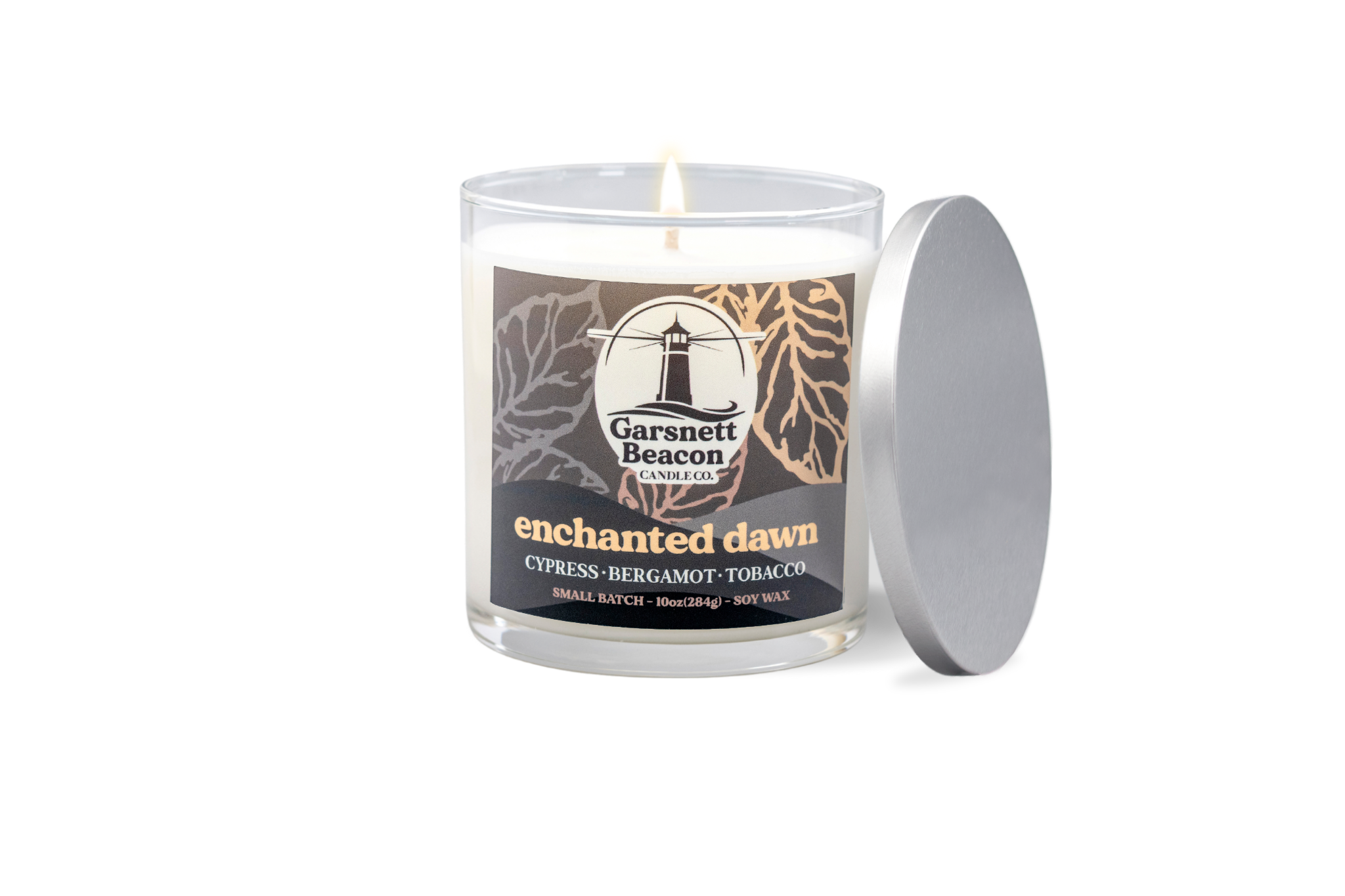 Enchanted Dawn Candle - Cypress, Bergamot, Tobacco Scent