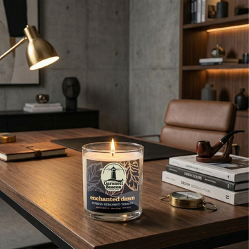 Enchanted Dawn Candle - Cypress, Bergamot, Tobacco Scent