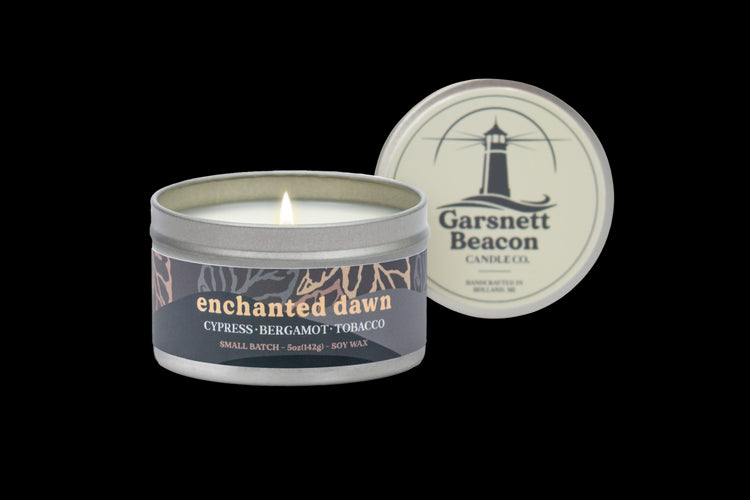 Enchanted Dawn Candle - Cypress, Bergamot, Tobacco Scent