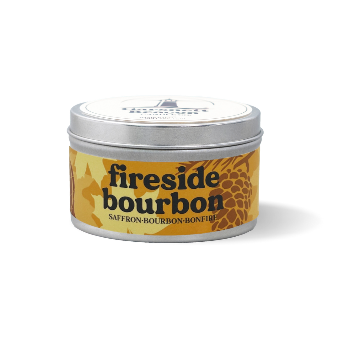 Fireside Bourbon Candle - Saffron, Bourbon, Bonfire Scent