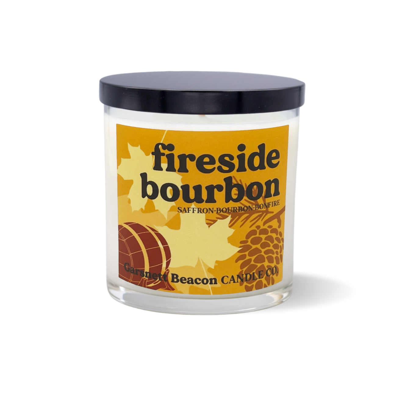 Fireside Bourbon Candle - Saffron, Bourbon, Bonfire Scent