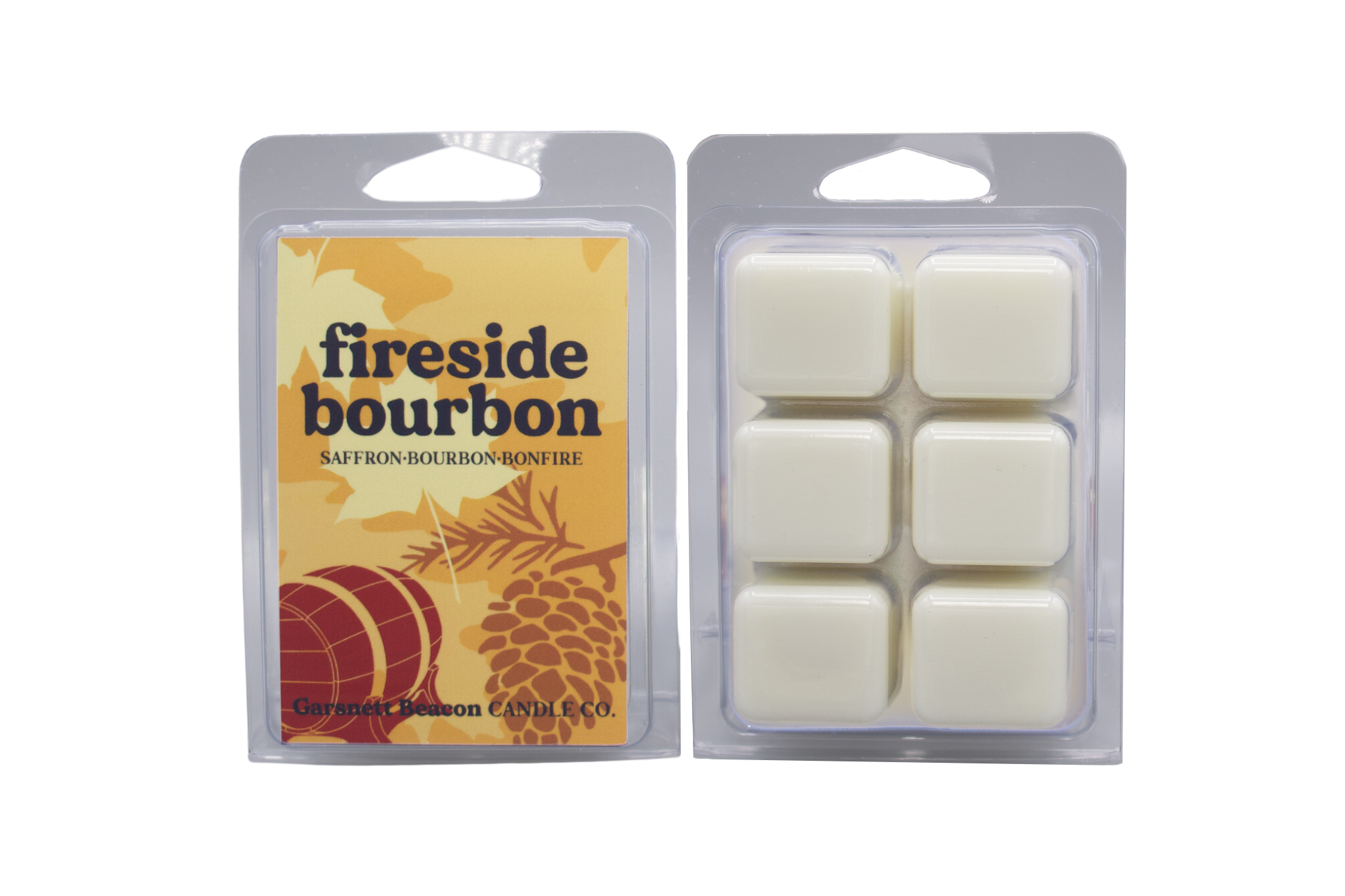 Fireside Bourbon Wax Melts - Saffron, Bourbon, Bonfire Scent