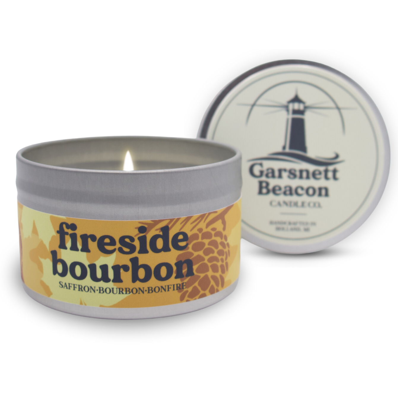 Fireside Bourbon Candle - Saffron, Bourbon, Bonfire Scent