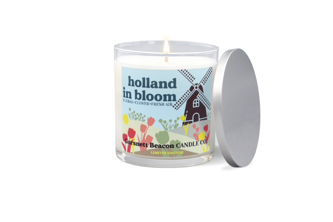Holland In Bloom Tulip Time Holland Michigan Candle - Tulip, Floral, Ozone Scent