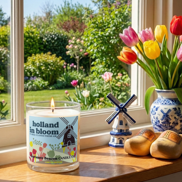 Holland In Bloom Tulip Time Holland Michigan Candle - Tulip, Floral, Ozone Scent