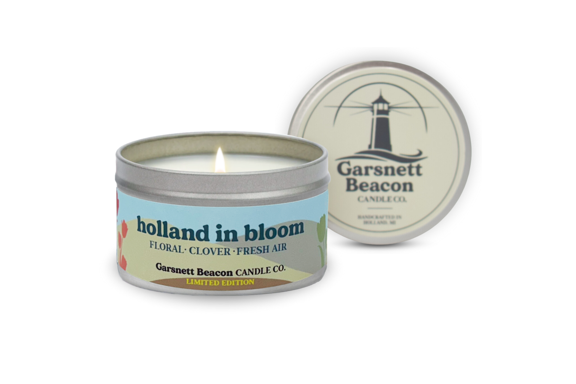 Holland In Bloom Tulip Time Holland Michigan Candle - Tulip, Floral, Ozone Scent