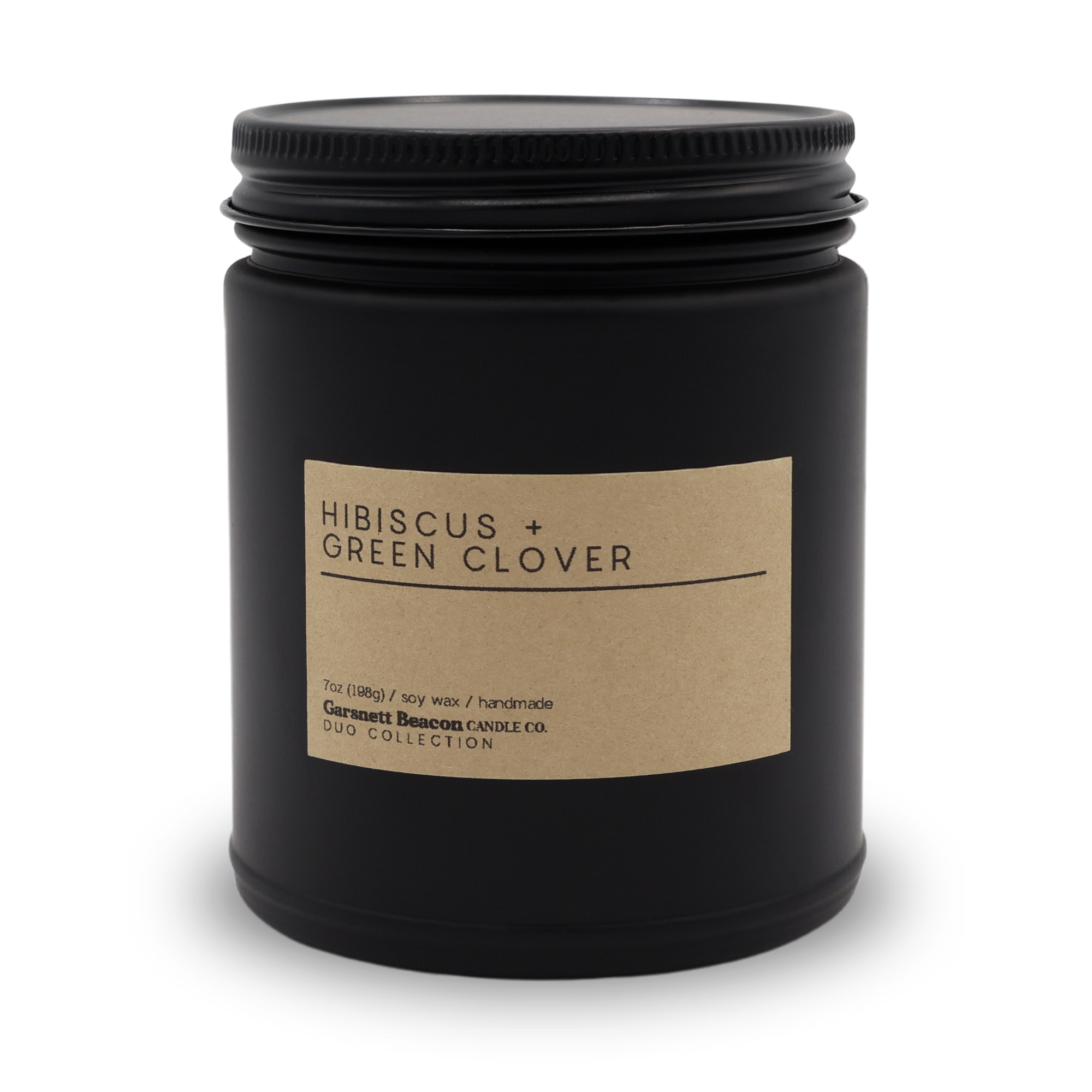 Hibiscus + Green Clover Luxury Scented Candle | Duo Collection by Garsnett Beacon