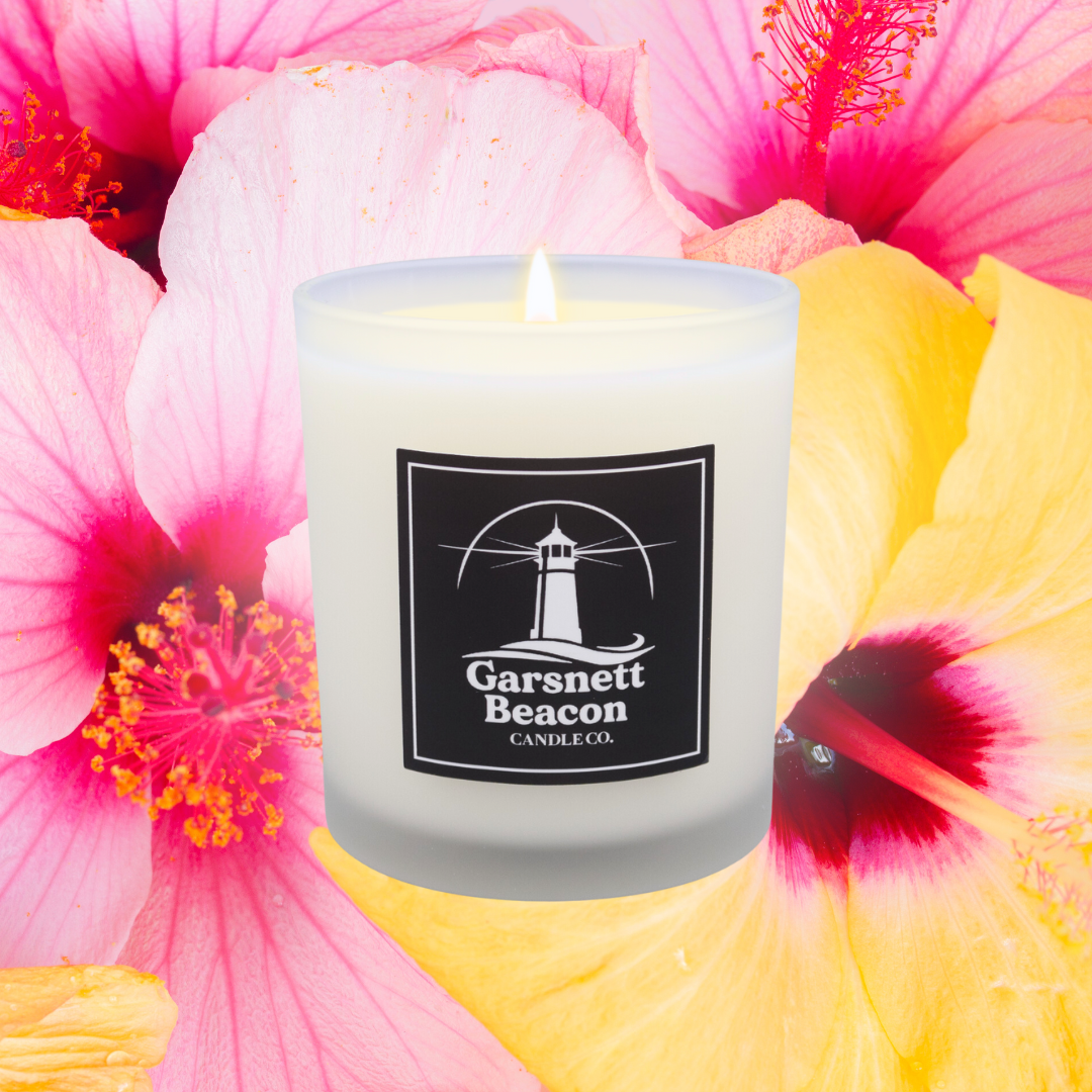 Hibiscus Palm Scented Candle