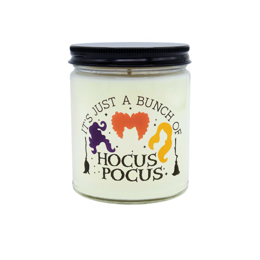 Hocus Pocus inspired Glass Candle
