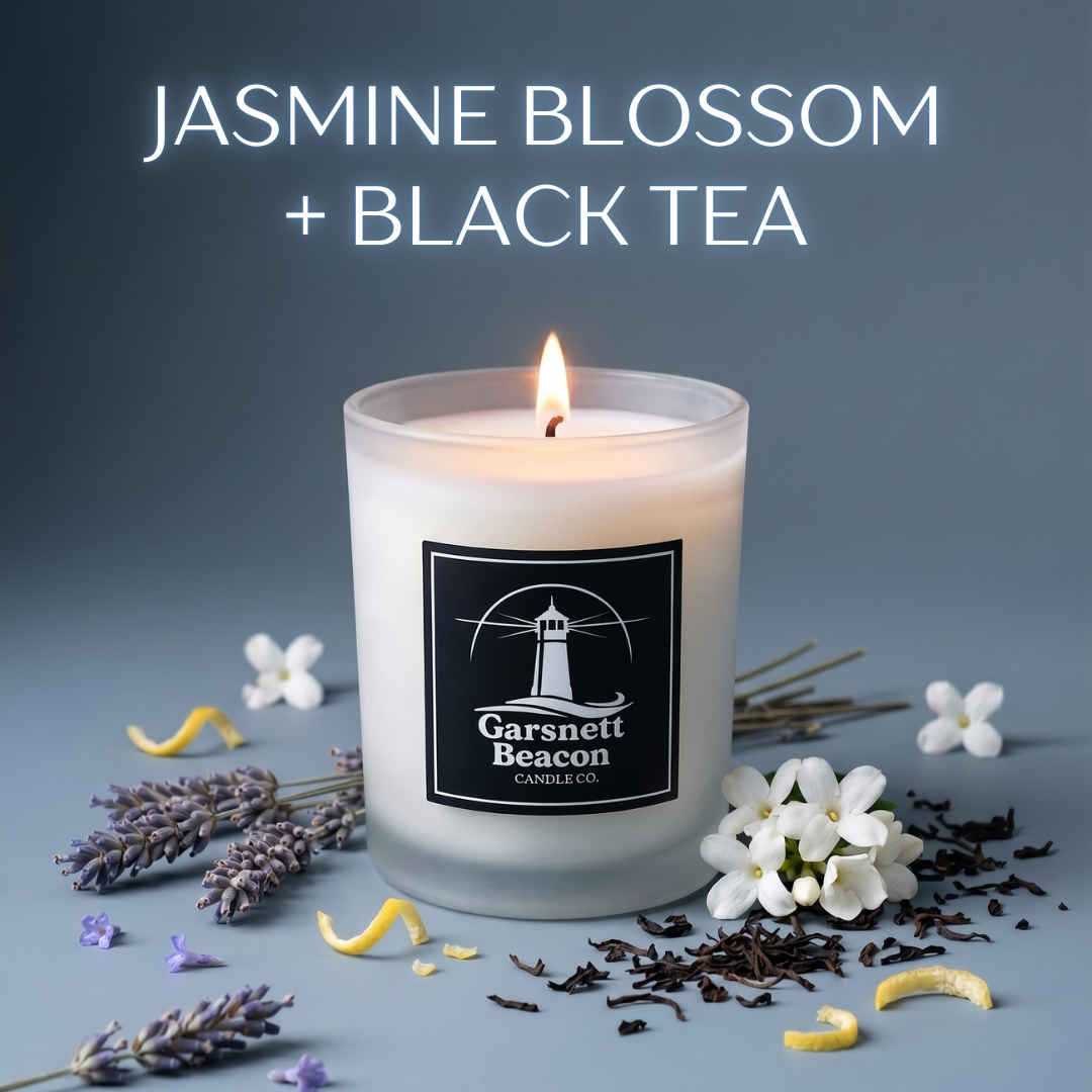 Jasmine Blossom + Black Tea - July Candle of the Month