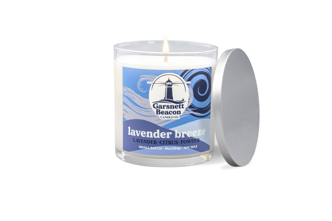 Lavender Breeze Candle - Lavender, Citrus, Powder Scent