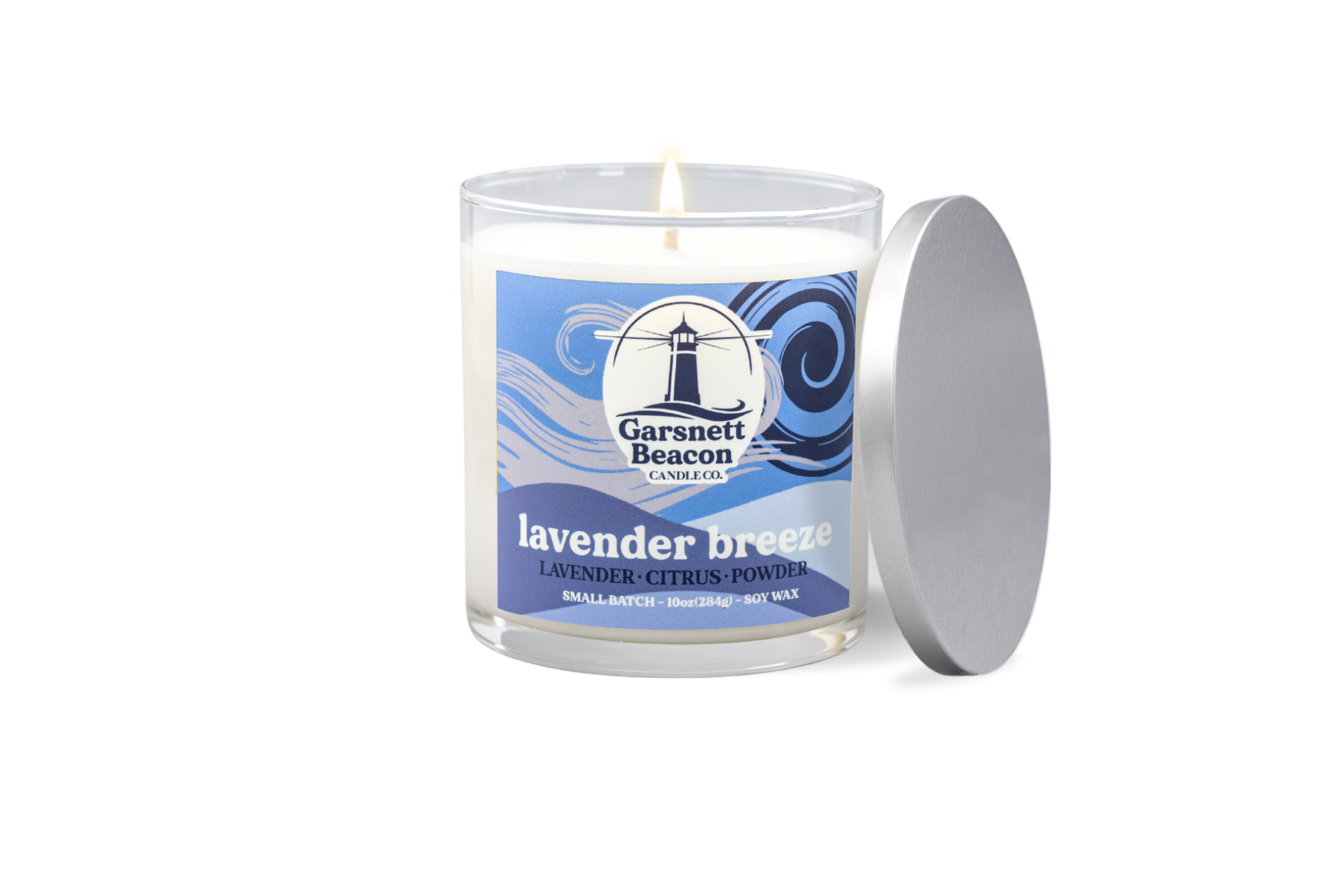 Lavender Breeze Candle - Lavender, Citrus, Powder Scent