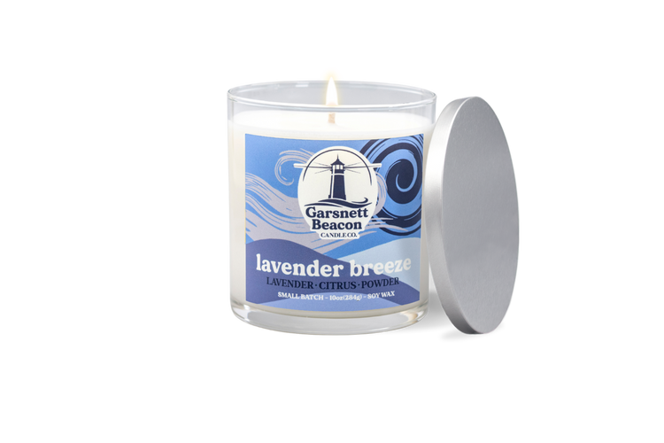 Lavender Breeze Candle - Lavender, Citrus, Powder Scent