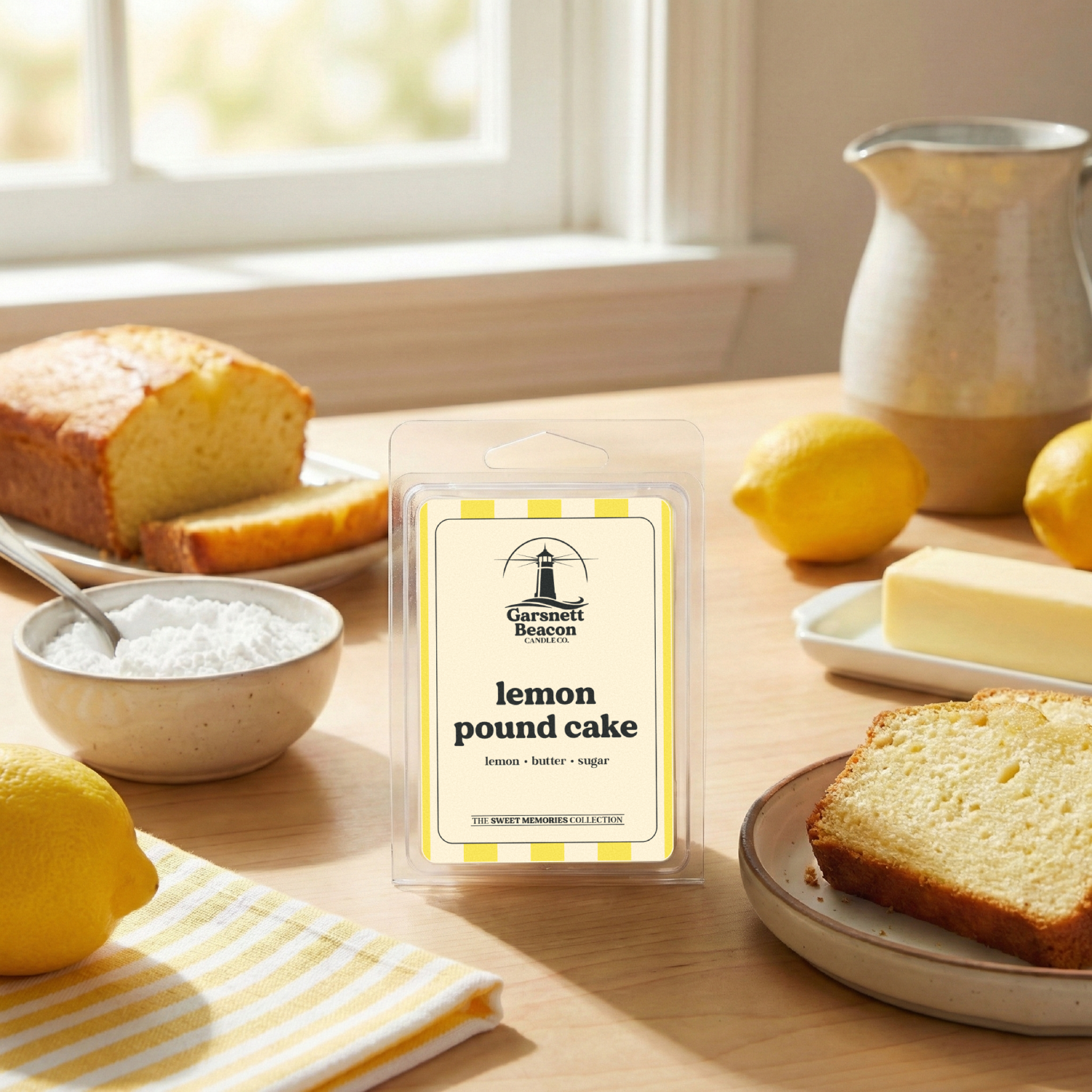Lemon Pound Cake Wax Melts - Lemon, Butter, Sugar Scent