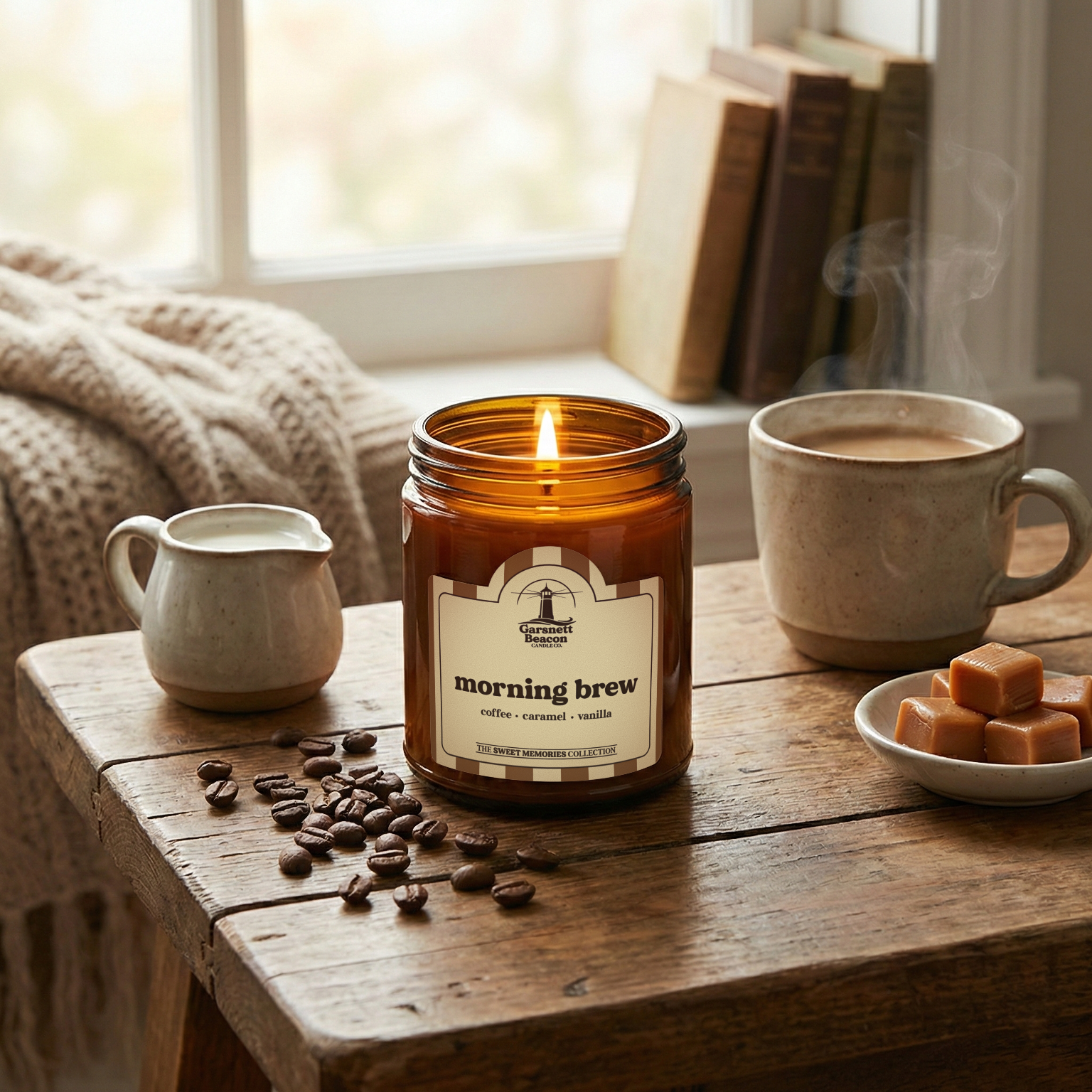 Morning Brew Candle - Coffee, Caramel, Vanilla Scent