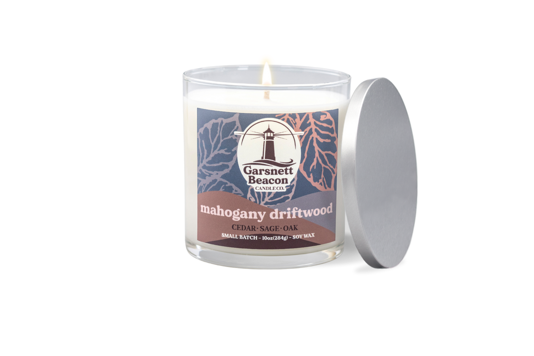 Mahogany Driftwood Candle - Cedar, Sage, Oak Scent