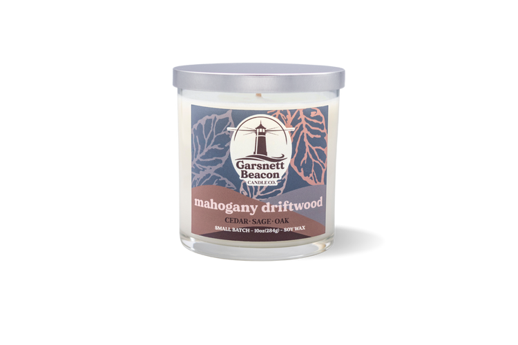 Mahogany Driftwood Candle - Cedar, Sage, Oak Scent