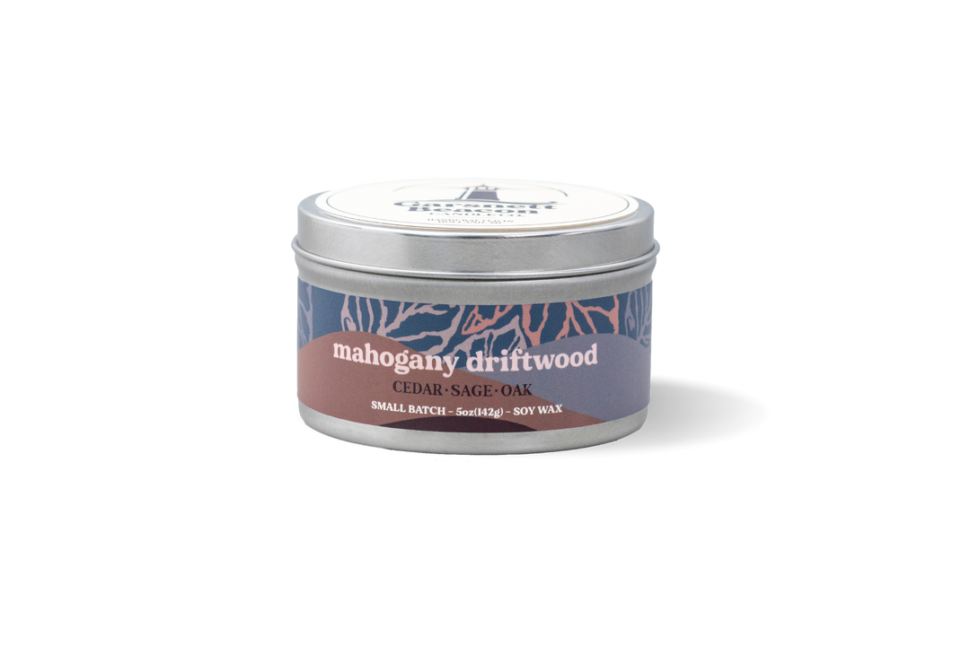 Mahogany Driftwood Candle - Cedar, Sage, Oak Scent