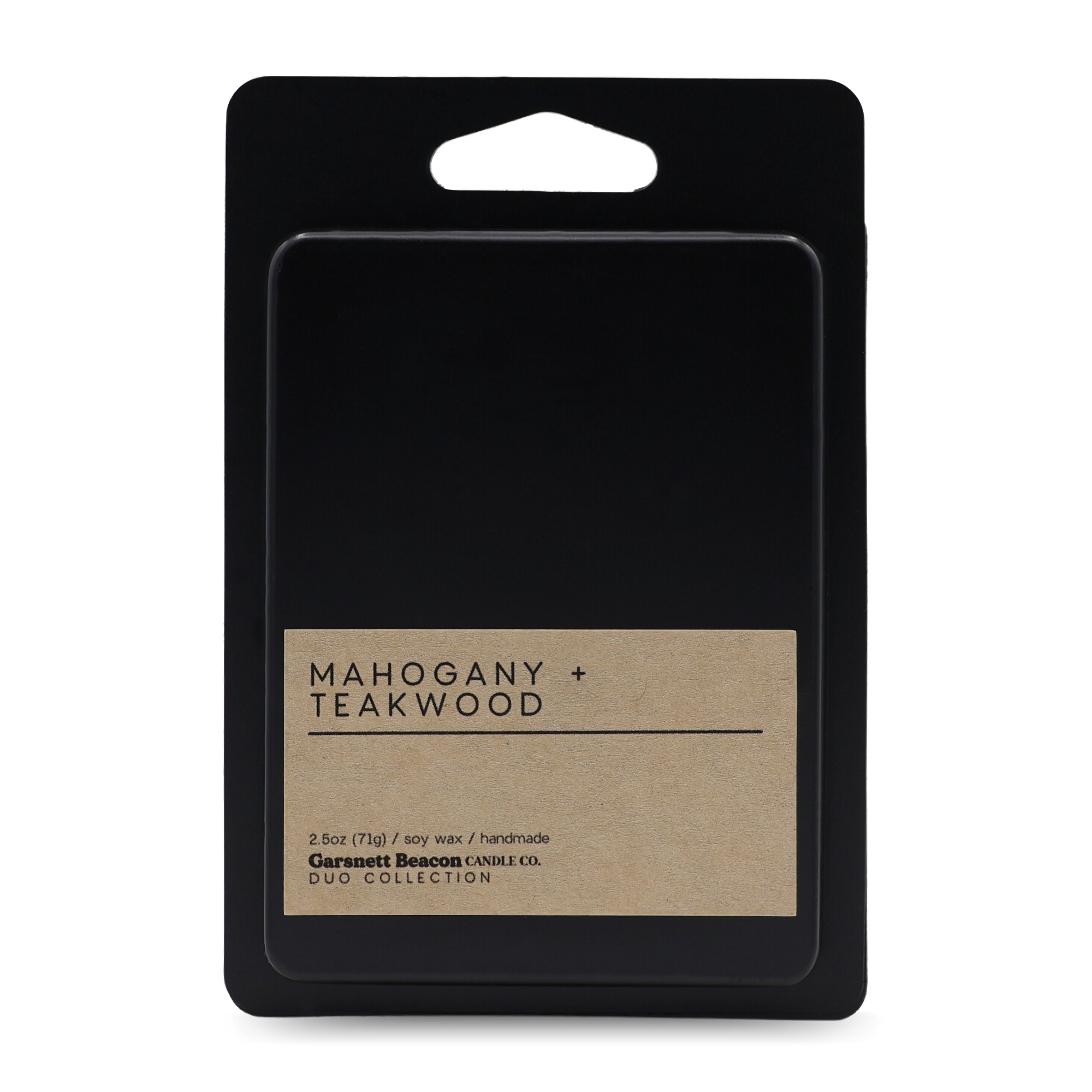Mahogany + Teakwood Luxury Scented Wax Melt | Duo Collection by Garsnett Beacon