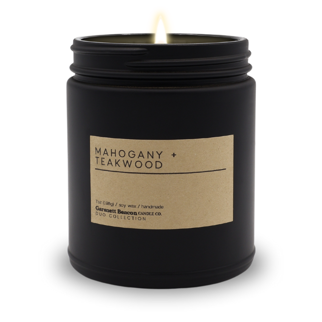 Mahogany + Teakwood Luxury Scented Candle