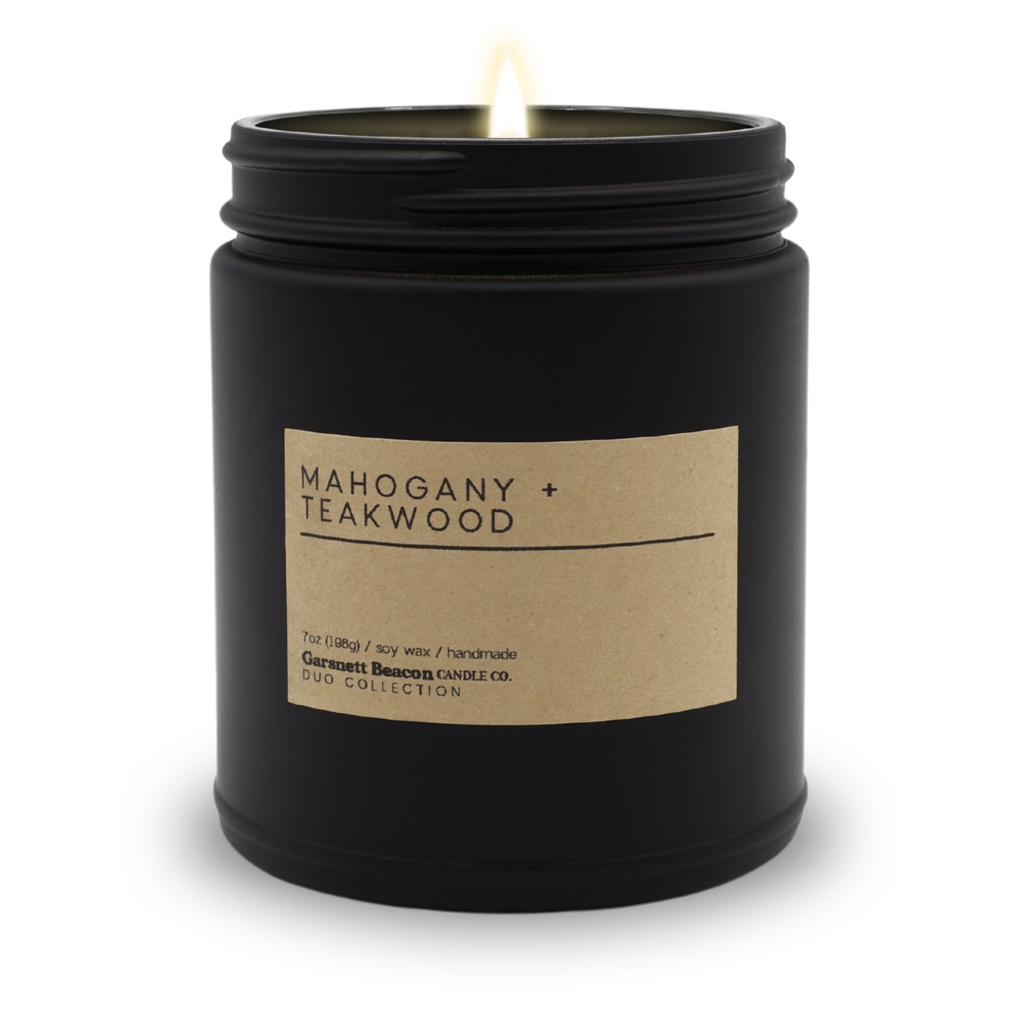 Mahogany + Teakwood Luxury Scented Candle | Duo Collection by Garsnett Beacon