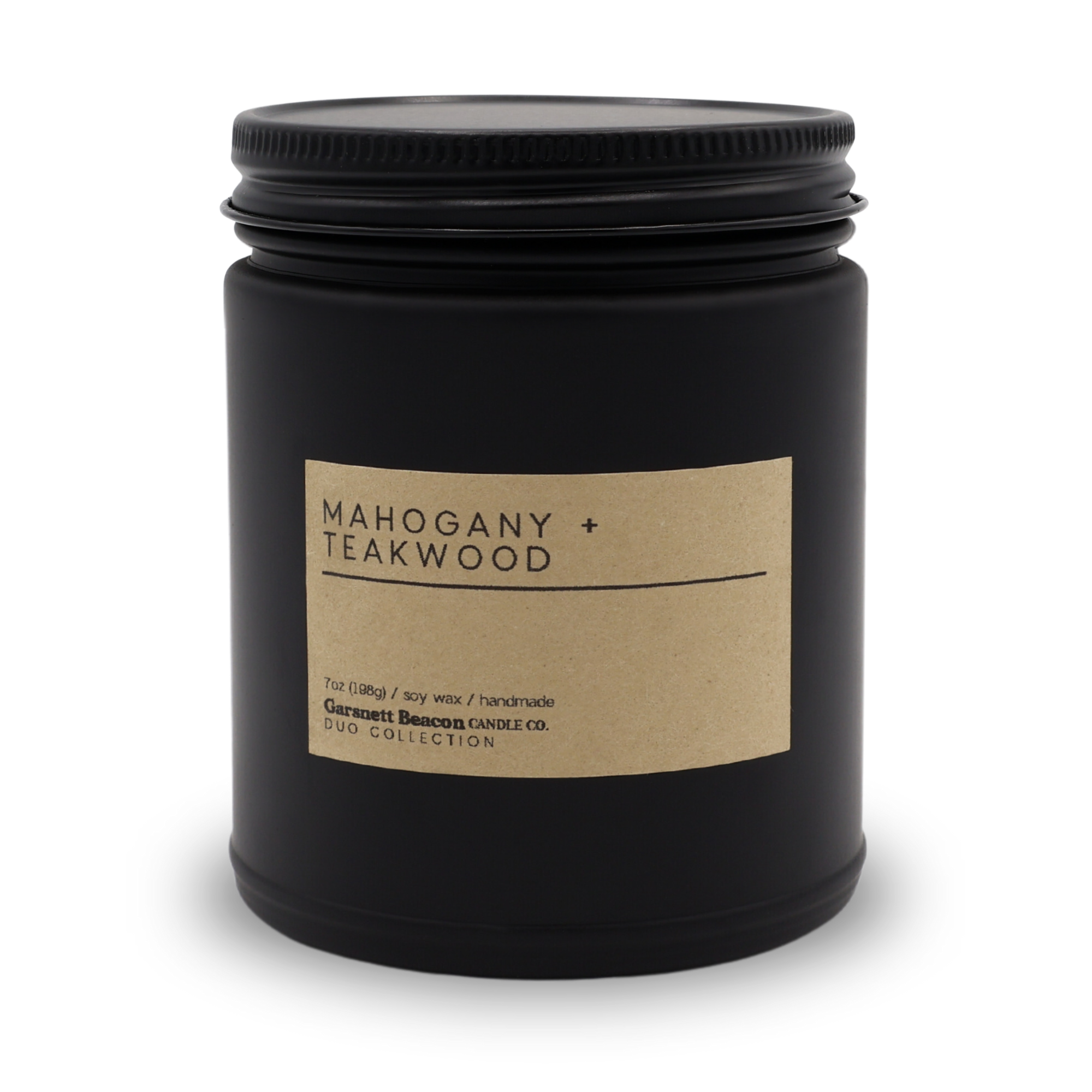 Mahogany + Teakwood Luxury Scented Candle | Duo Collection by Garsnett Beacon