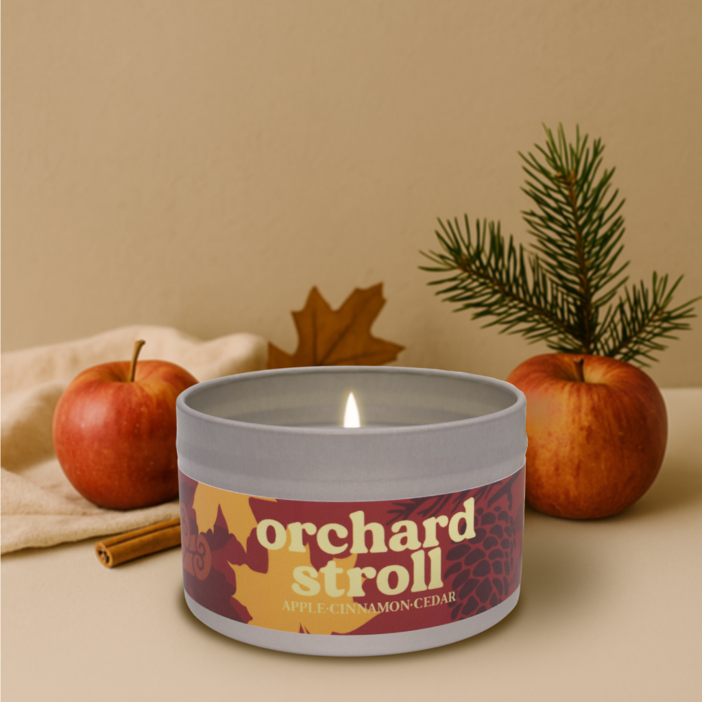 Orchard Stroll Candle - Apple, Cinnamon, Cedar Scent