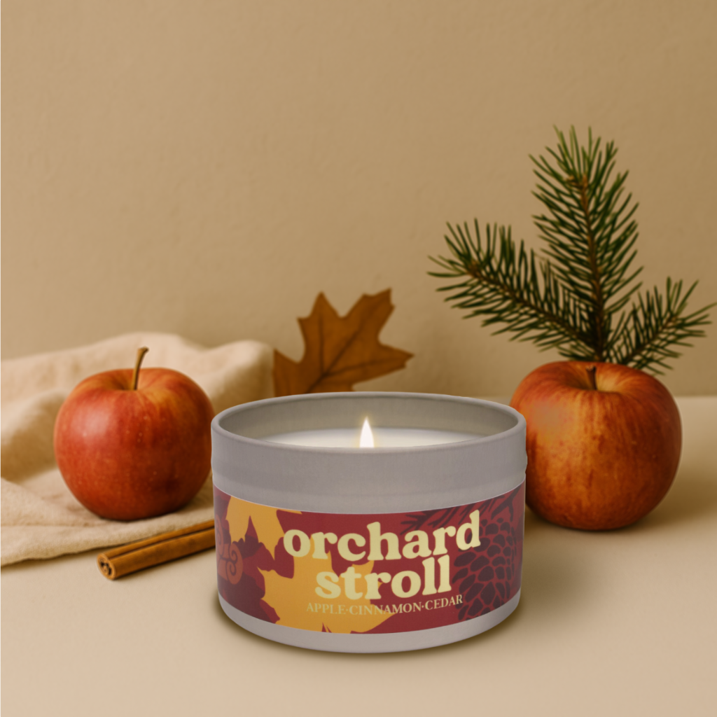 Orchard Stroll Candle - Apple, Cinnamon, Cedar Scent