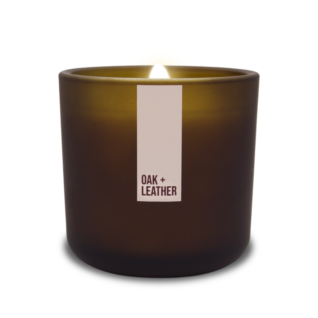Oak + Leather - LIMITED EDITION - Coconut Soy & Wooden Wick Candle