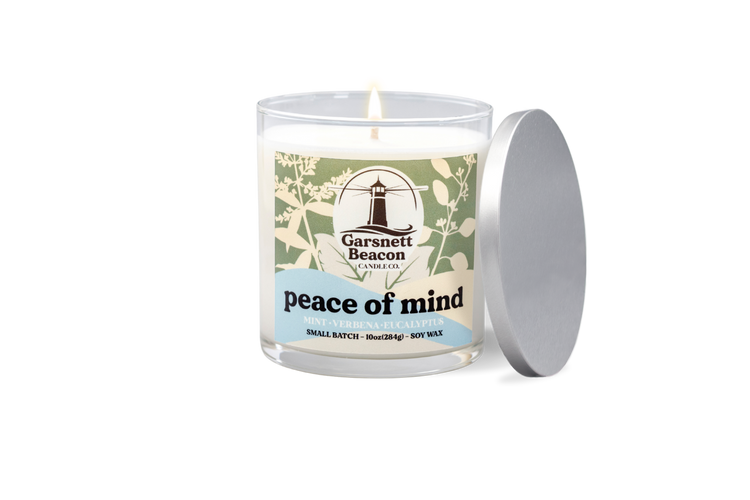 Peace of Mind Candle - Mint, Verbena, Eucalyptus Scent