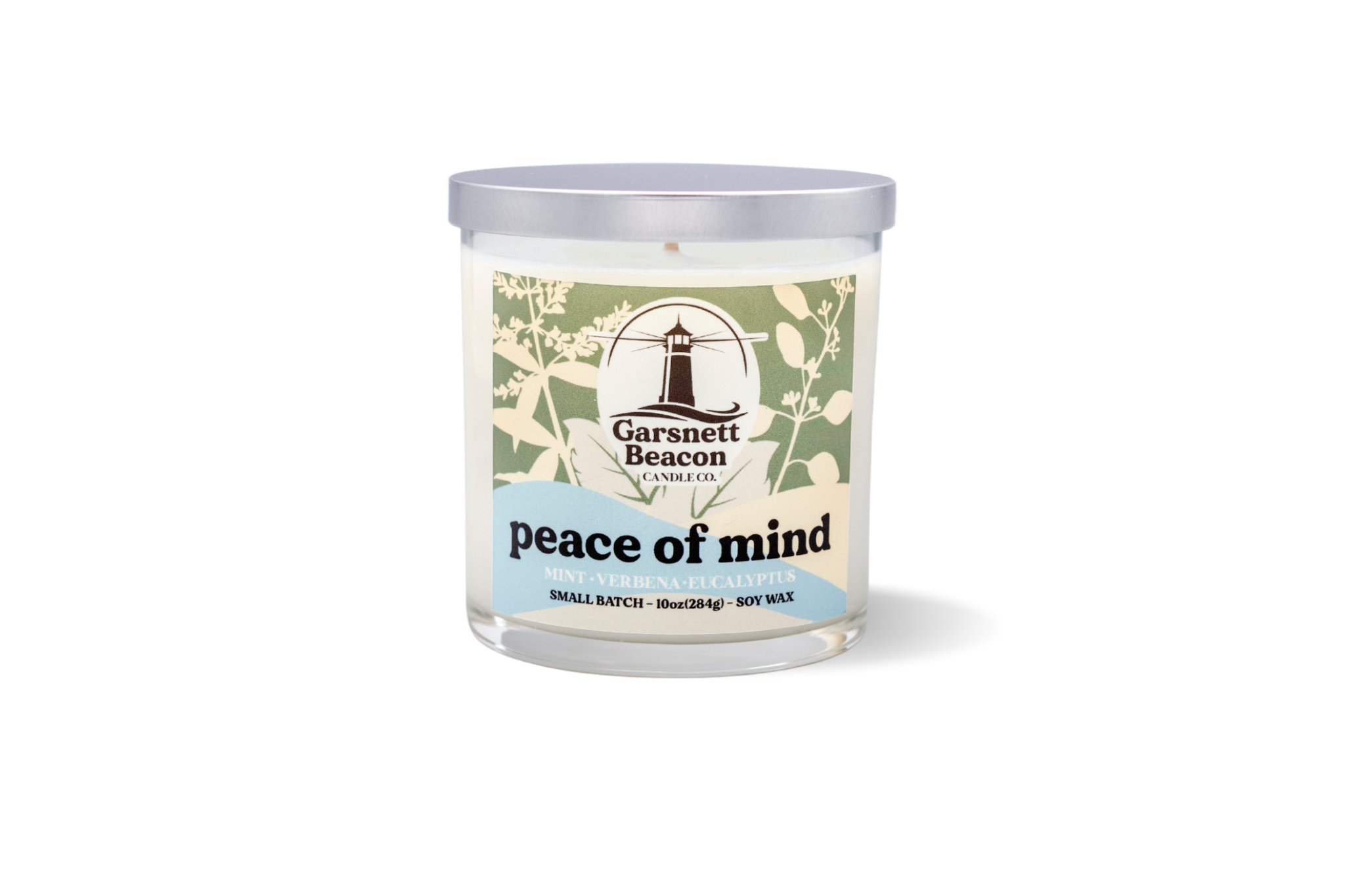 Peace of Mind Candle - Mint, Verbena, Eucalyptus Scent