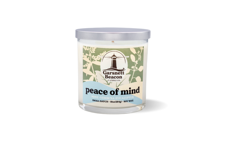 Peace of Mind Candle - Mint, Verbena, Eucalyptus Scent