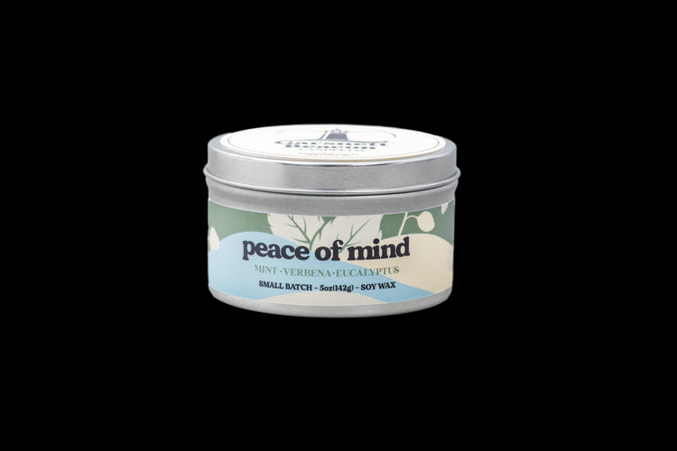 Peace of Mind Candle - Mint, Verbena, Eucalyptus Scent