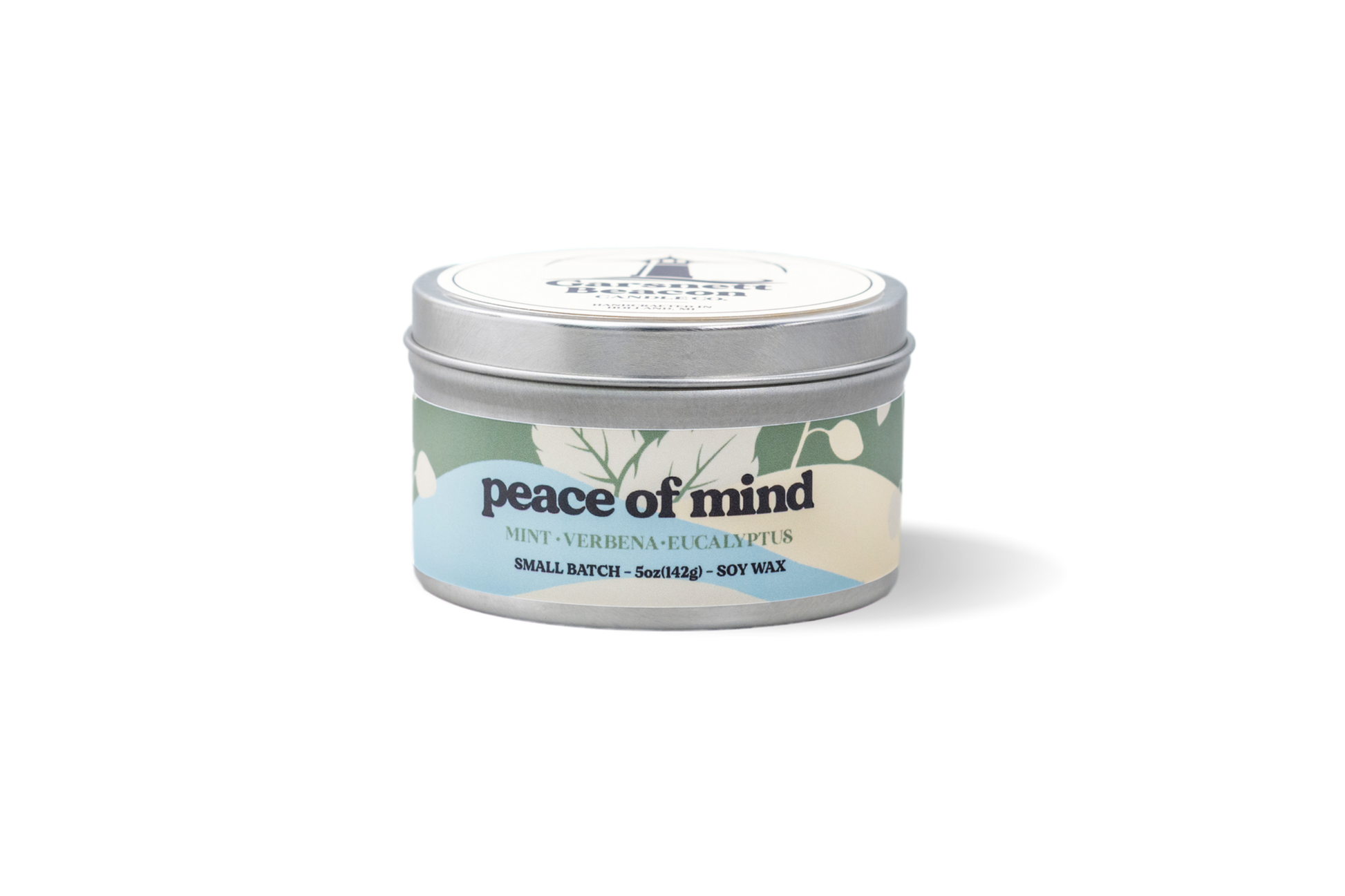 Peace of Mind Candle - Mint, Verbena, Eucalyptus Scent