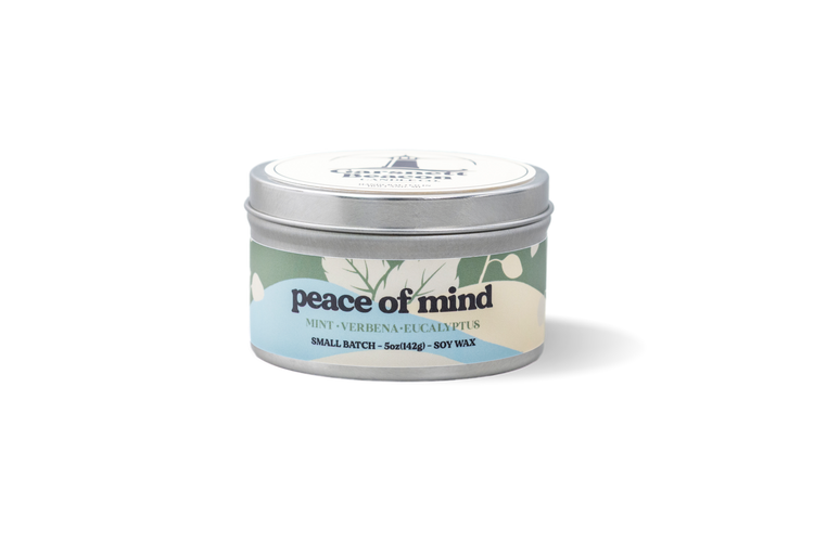 Peace of Mind Candle - Mint, Verbena, Eucalyptus Scent